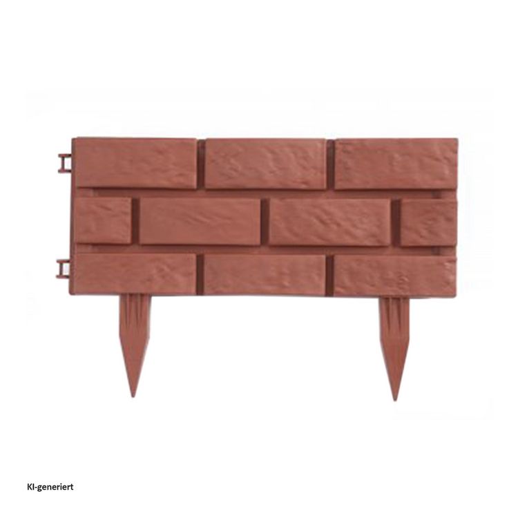 Produktbild: HTI-Living Beetumrandung 4er Set Kunststoff Steinoptik Stecksystem Gesamtl&auml;nge 180 cm
