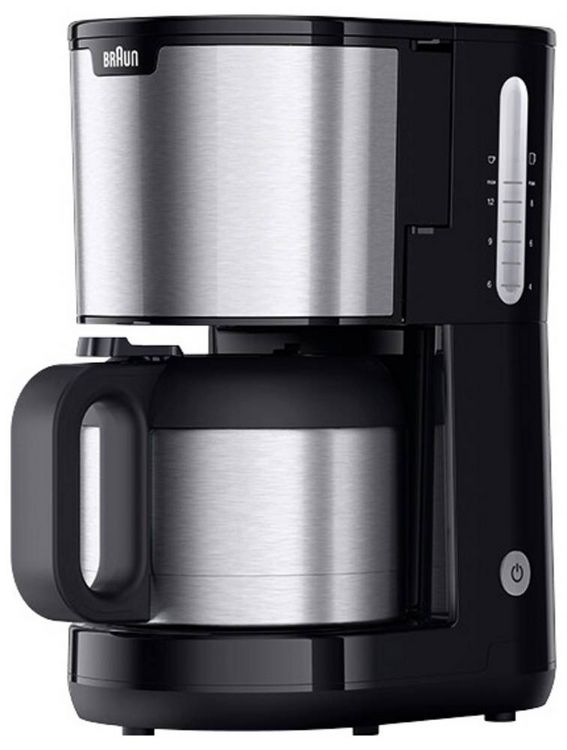 Produktbild: Braun KF 1505 BK Kaffeemaschine Edelstahl, Schwarz Fassungsverm&ouml;gen Tassen=9