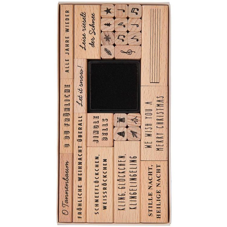 Produktbild: Stempelset Weihnachtslieder 100% 27 Stk