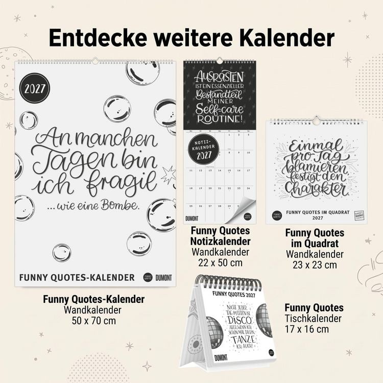 Produktbild: Funny Quotes-Kalender 2027