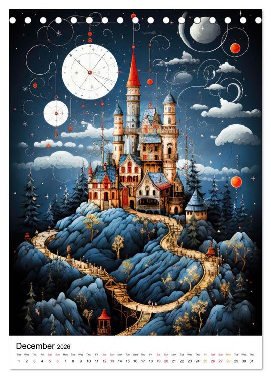 Produktbild: Medieval Legends (Desk Calendar 2026 DIN A5 portrait), CALVENDO 12 Month DeskCalendar