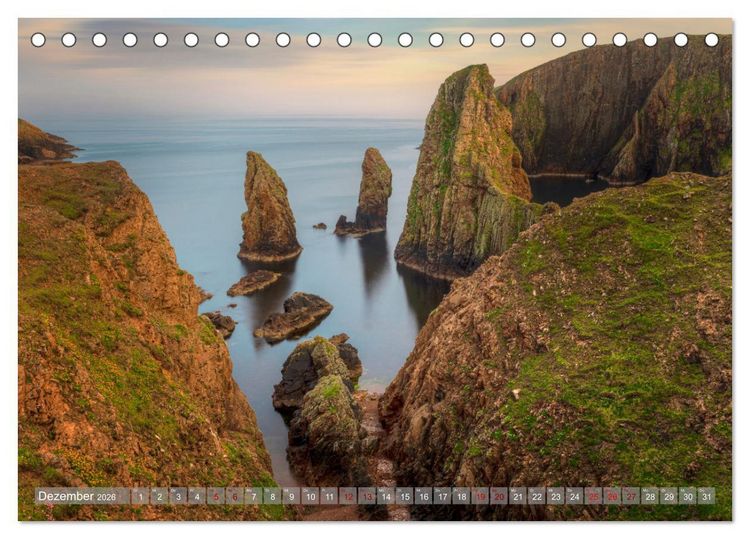 Produktbild: Wildes Shetland, die Wikinger-Inseln am Rande der Welt. (Tischkalender 2026 DIN A5 quer), CALVENDO Monatskalender