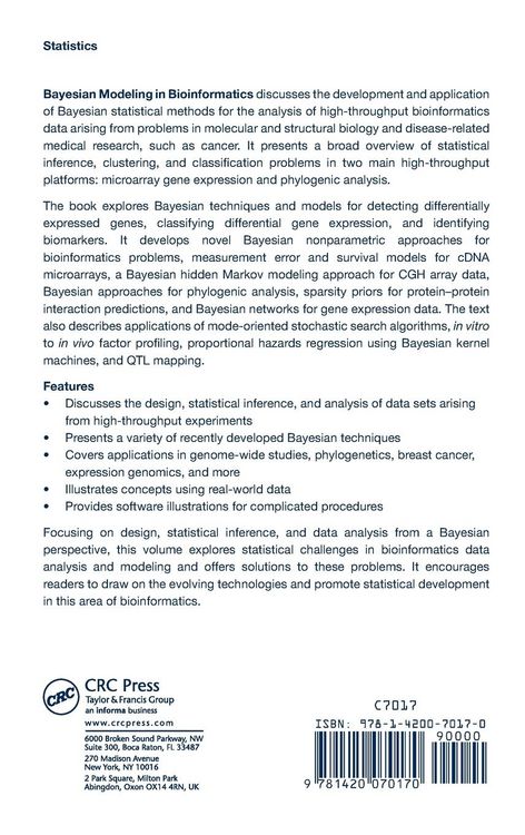 Produktbild: Bayesian Modeling in Bioinformatics