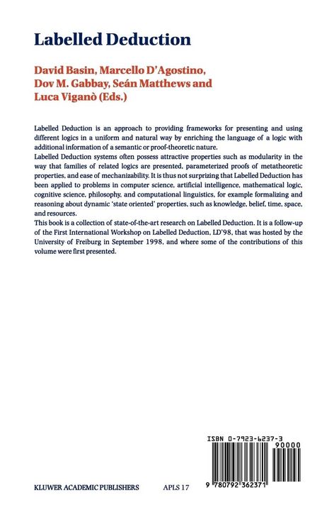 Produktbild: Labelled Deduction