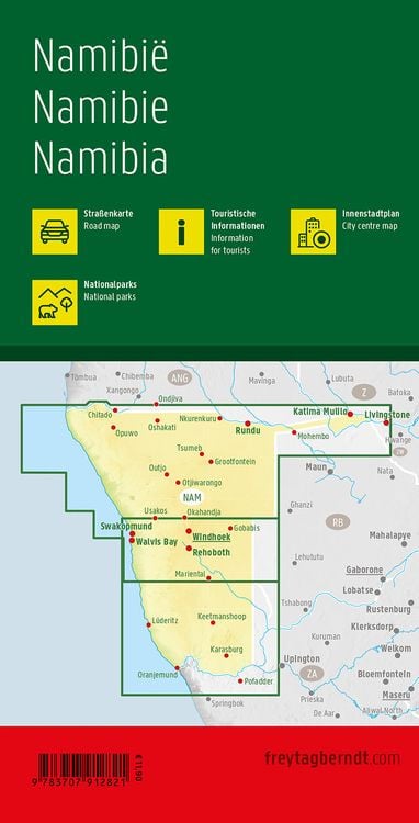 Produktbild: Namibia, Autokarte 1:1.000.000