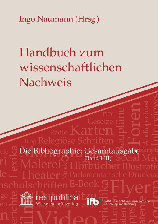 Produktbild: Handbuch zum wissenschaftlichen Nachweis
