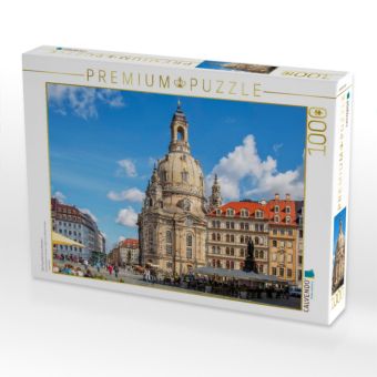 Produktbild: CALVENDO Puzzle Die Frauenkirche in Dresden | 1000 Teile Lege-Gr&ouml;&szlig;e 64x48cm Foto-Puzzle f&uuml;r gl&uuml;ckliche Stunden