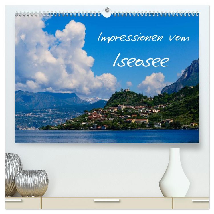 Produktbild: Impressionen vom Iseosee (hochwertiger Premium Wandkalender 2026 DIN A2 quer), Kunstdruck in Hochglanz