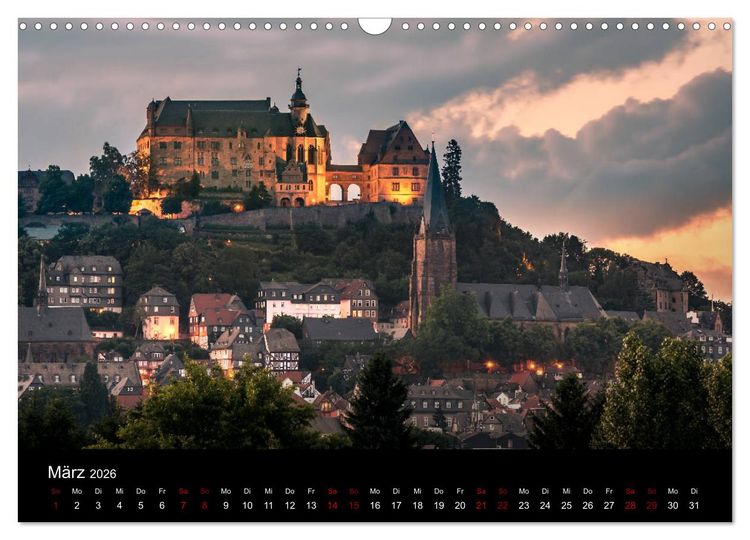 Produktbild: M&auml;rchenhaftes Marburg (Wandkalender 2026 DIN A3 quer), CALVENDO Monatskalender