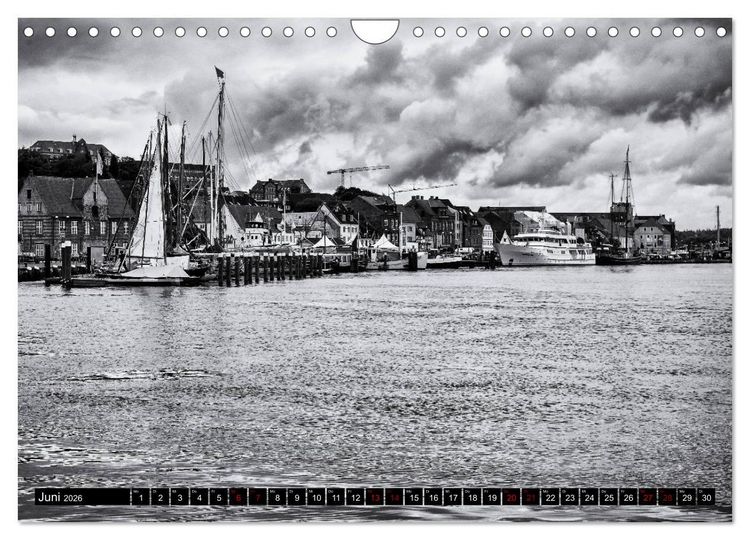 Produktbild: Ein Blick auf Flensburg (Wandkalender 2026 DIN A4 quer), CALVENDO Monatskalender