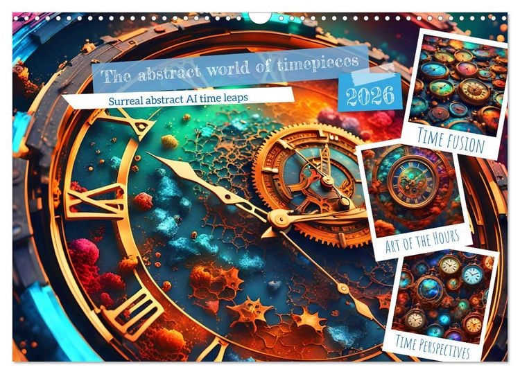 Produktbild: The abstract world of timepiece (Wall Calendar 2026 DIN A3 landscape), CALVENDO 12 Month Wall Calendar
