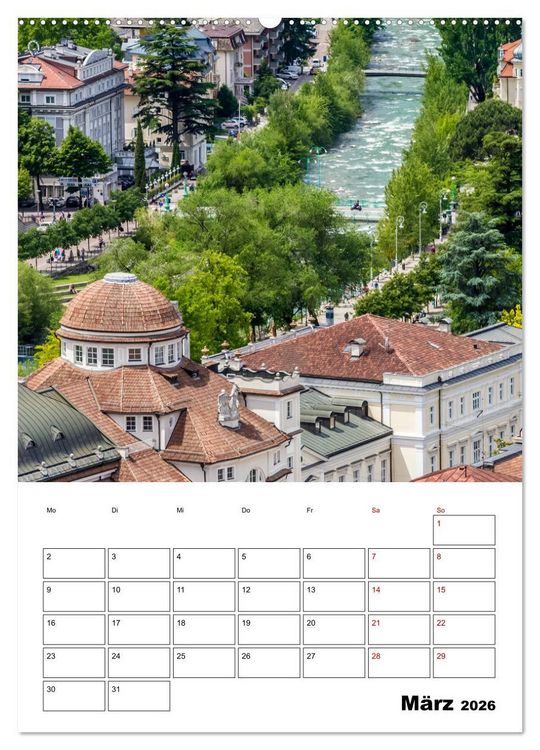 Produktbild: MERAN Terminplaner (hochwertiger Premium Wandkalender 2026 DIN A2 hoch), Kunstdruck in Hochglanz