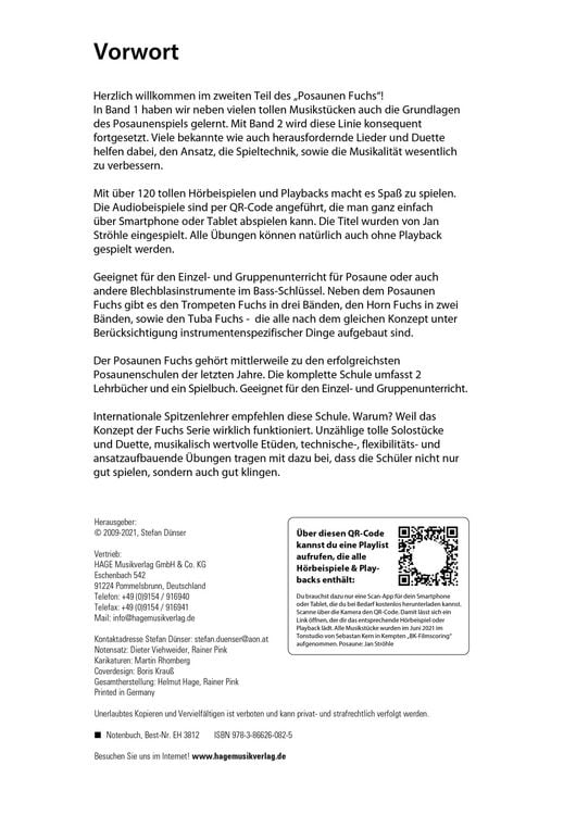 Produktbild: Posaunen Fuchs, Band 2 - Posaunenschule