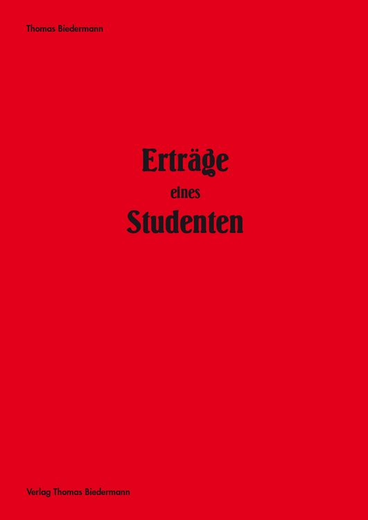 Produktbild: Ertr&auml;ge eines Studenten