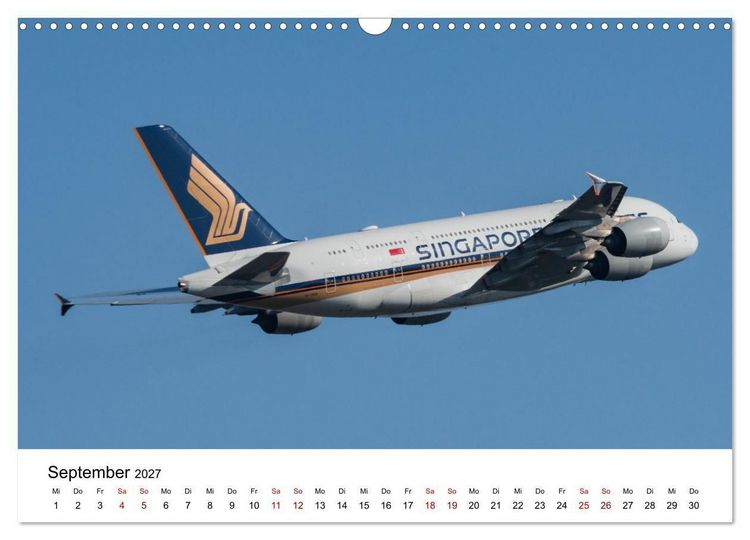 Produktbild: Airbus A380 - K&ouml;nig der L&uuml;fte (Wandkalender 2027 DIN A3 quer), CALVENDO Monatskalender