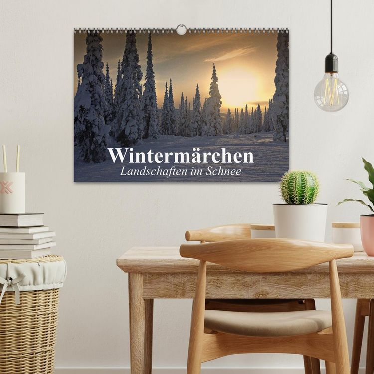 Produktbild: Winterm&auml;rchen Landschaften im Schnee (Wandkalender 2026 DIN A3 quer), CALVENDO Monatskalender
