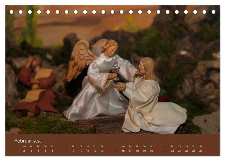 Produktbild: Passionskrippen (Tischkalender 2026 DIN A5 quer), CALVENDO Monatskalender