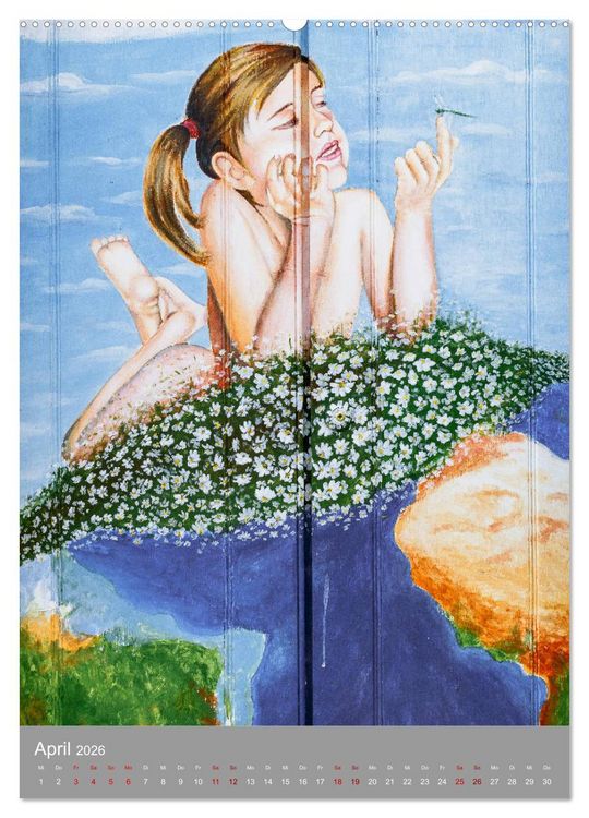 Produktbild: Street Art - Funchals T&uuml;ren der Phantasie (Wandkalender 2026 DIN A2 hoch), CALVENDO Monatskalender