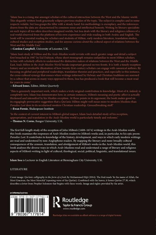 Produktbild: Milton in the Arab-Muslim World