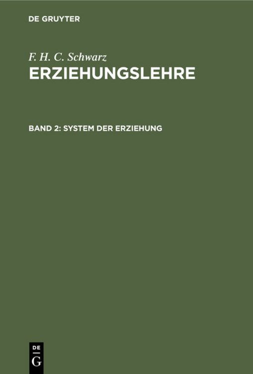 Produktbild: System der Erziehung