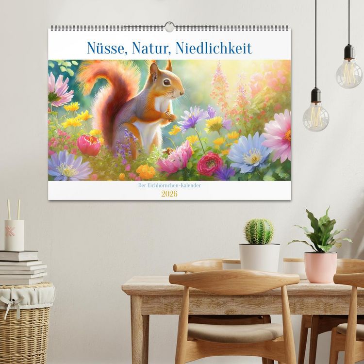 Produktbild: Der Eichh&ouml;rnchen-Kalender (Wandkalender 2026 DIN A2 quer), CALVENDO Monatskalender