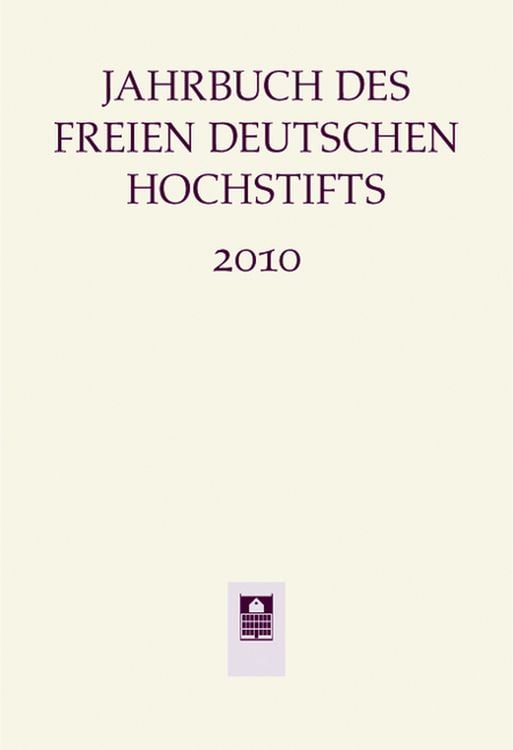 Produktbild: Jahrbuch des Freien Deutschen Hochstifts 2010