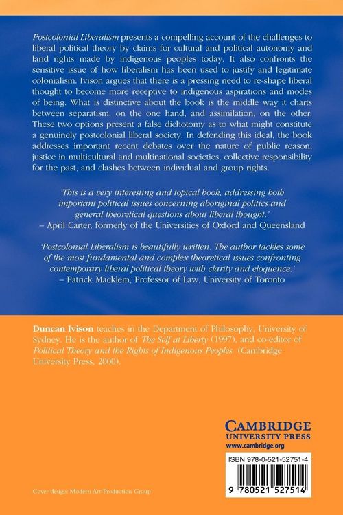 Produktbild: Postcolonial Liberalism