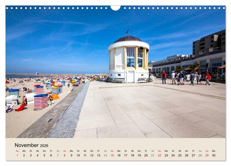 Produktbild: Nordseeinsel Borkum - Inselrausch im Hochseeklima (Wandkalender 2026 DIN A3 quer), CALVENDO Monatskalender