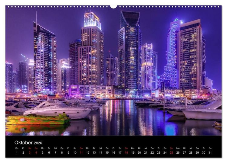 Produktbild: Dubai in Bildern (Wandkalender 2026 DIN A2 quer), CALVENDO Monatskalender