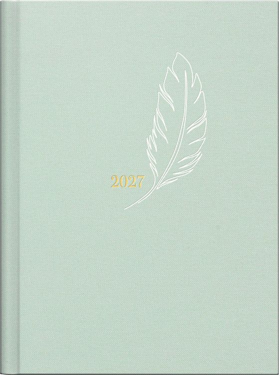 Produktbild: rido/id&eacute; 7013603017 Taschenkalender Premium Young Line Mini 2027 "Feather" A6, Textil