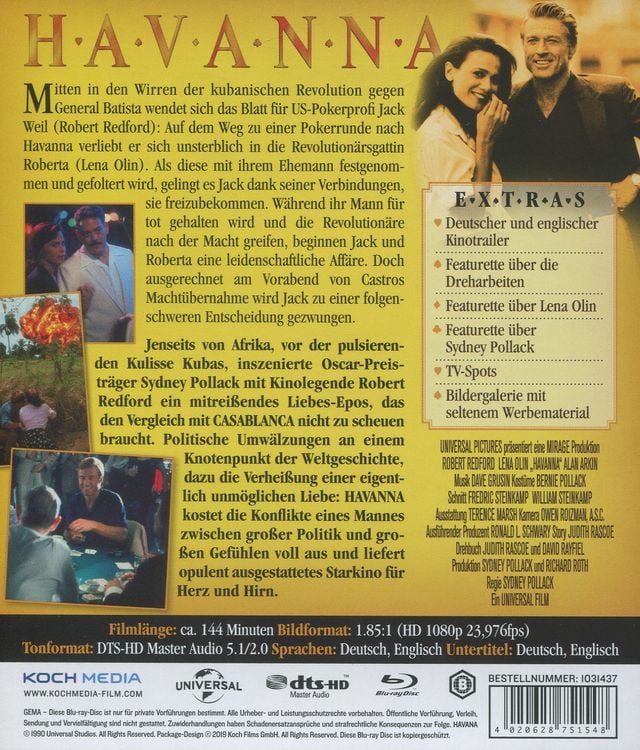 Produktbild: Havanna (Robert Redford)