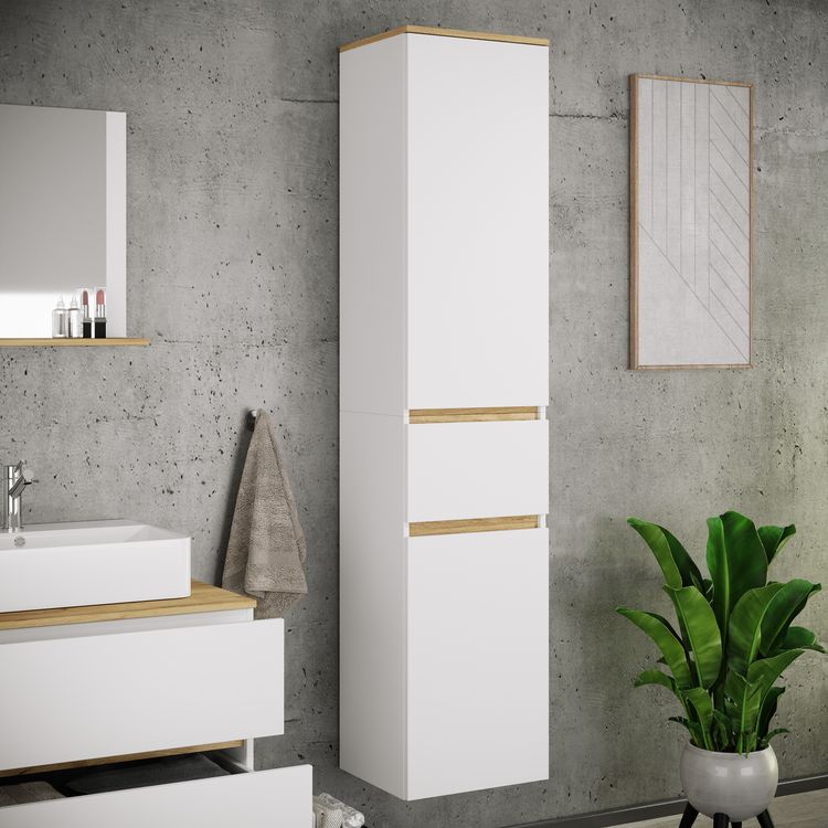 Produktbild: Badm&ouml;bel Hochschrank 165x57x33 Dreht&uuml;ren Cosila