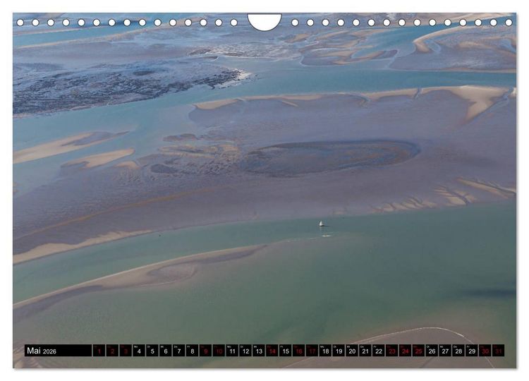 Produktbild: Das Wattenmeer von oben (Wandkalender 2026 DIN A4 quer), CALVENDO Monatskalender