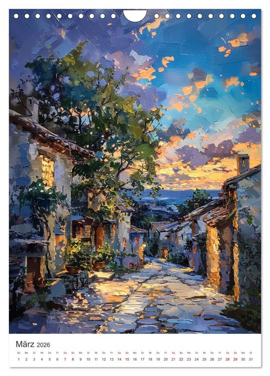 Produktbild: Poesie des Lichts - impressionistisches S&uuml;dfrankreich (Wandkalender 2026 DIN A4 hoch), CALVENDO Monatskalender
