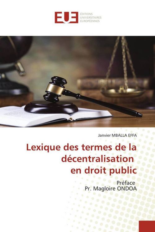 Produktbild: Lexique des termes de la d&eacute;centralisation en droit public