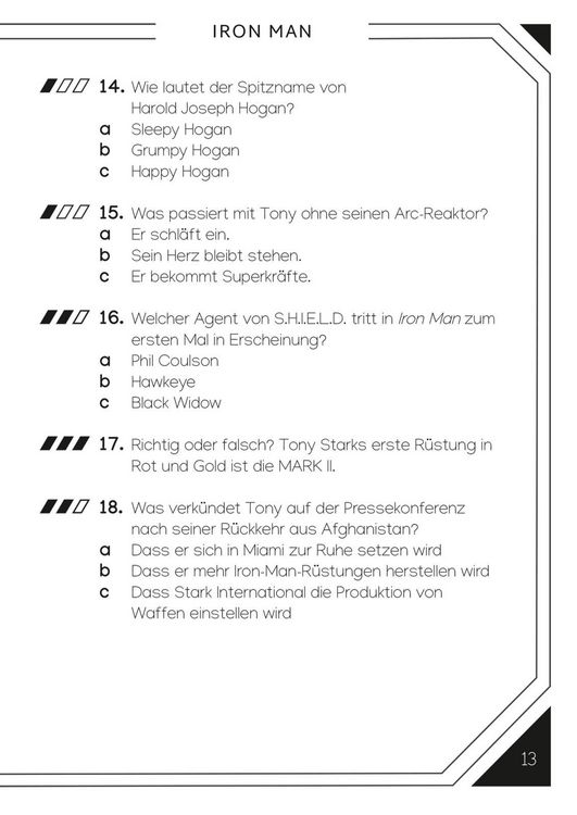 Produktbild: Marvel: Das ultimative MARVEL Quizbuch