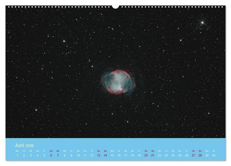 Produktbild: Havel-Sternwarte Weltallkalender (Wandkalender 2026 DIN A2 quer), CALVENDO Monatskalender