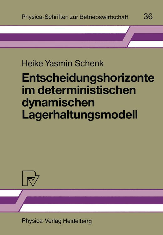 Produktbild: Entscheidungshorizonte im deterministischen dynamischen Lagerhaltungsmodell