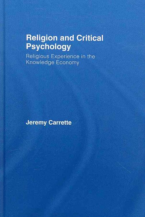 Produktbild: Carrette, J: Religion and Critical Psychology