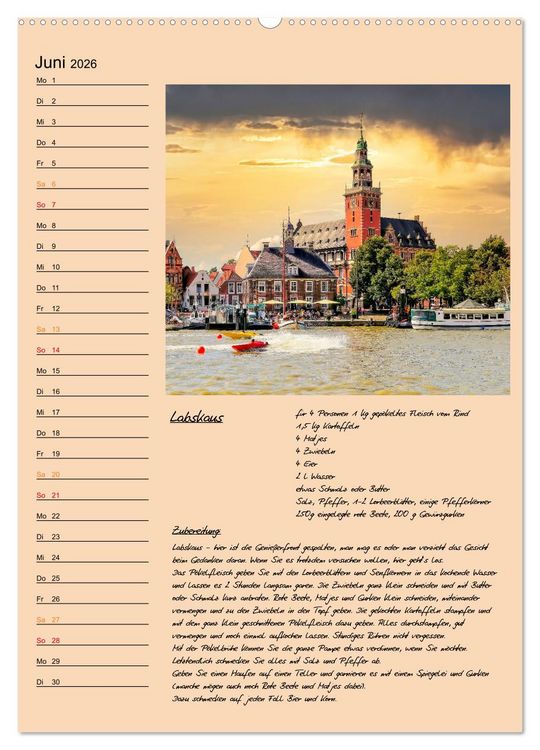 Produktbild: Ostfriesland - Appetit auf mehr (hochwertiger Premium Wandkalender 2026 DIN A2 hoch), Kunstdruck in Hochglanz
