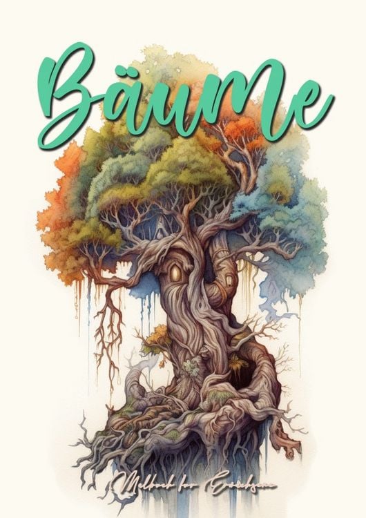 Produktbild: B&auml;ume Malbuch f&uuml;r Erwachsene Graustufen