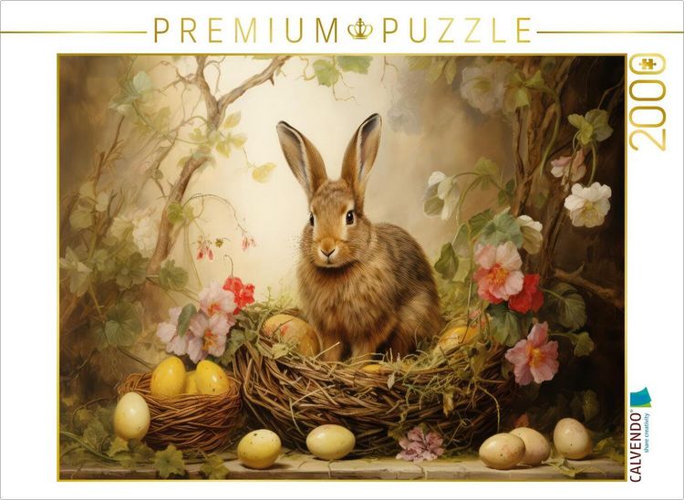 Produktbild: CALVENDO Puzzle Osterh&auml;schen | 2000 Teile Lege-Gr&ouml;&szlig;e 90x67cm Foto-Puzzle f&uuml;r gl&uuml;ckliche Stunden