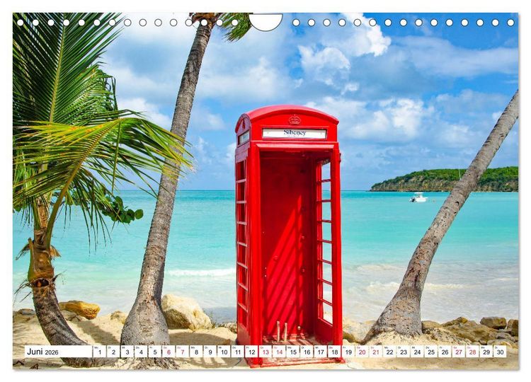 Produktbild: Karibische Momente - Eine Reise ins tropische Paradies (Wandkalender 2026 DIN A4 quer), CALVENDO Monatskalender