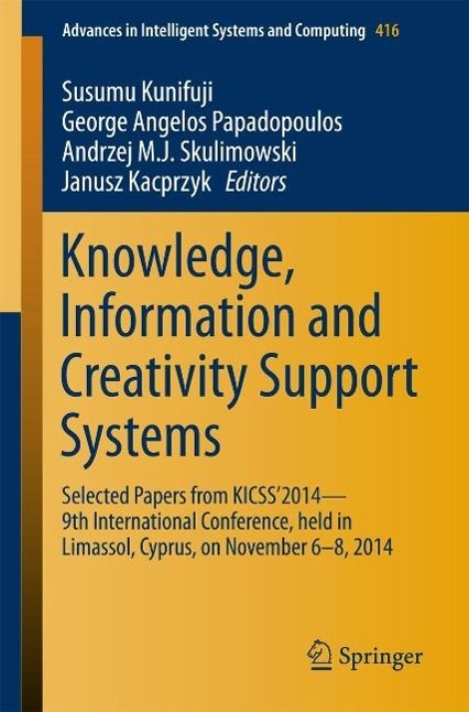 Produktbild: Knowledge, Information and Creativity Support Systems