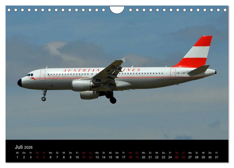 Produktbild: Im alten Glanz: Flugzeuge in Retro Livery (Wandkalender 2026 DIN A4 quer), CALVENDO Monatskalender