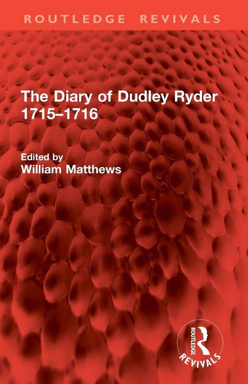 Produktbild: The Diary of Dudley Ryder 1715-1716