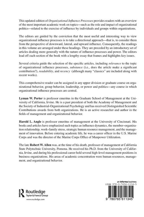 Produktbild: Organizational Influence Processes