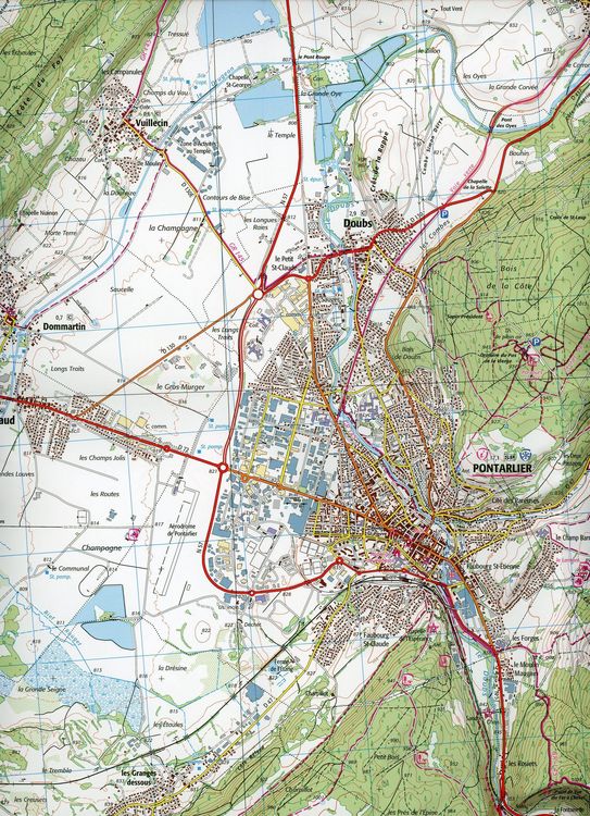 Produktbild: Pontarlier. Levier. Lac de Saint-Point 1:25 000