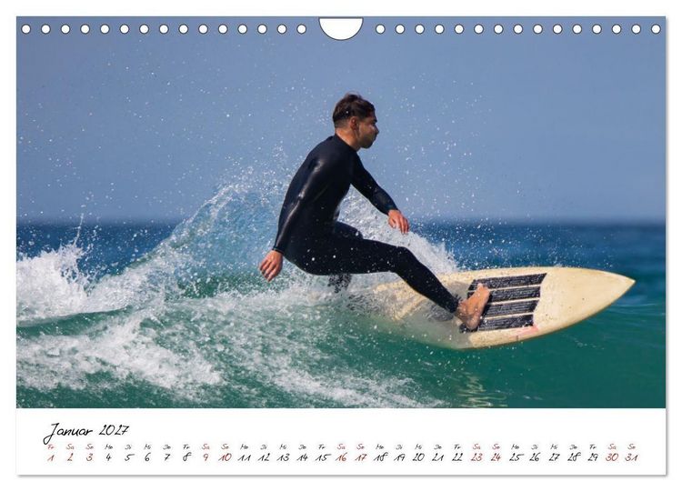 Produktbild: Surfen in der Bretagne (Wandkalender 2027 DIN A4 quer), CALVENDO Monatskalender