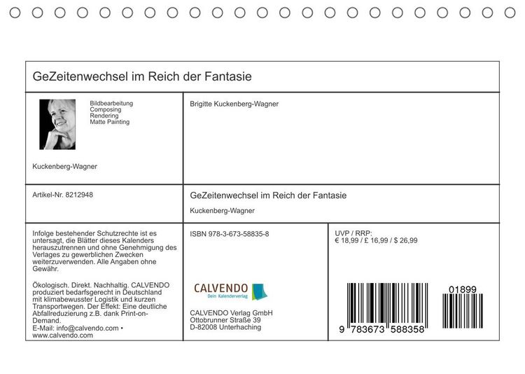 Produktbild: GeZeitenwechsel im Reich der Fantasie (Tischkalender 2022 DIN A5 quer)